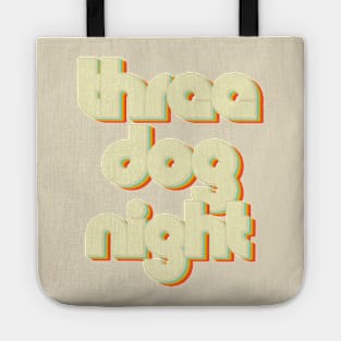 vintage color three dog night Tote