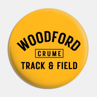 Email whylddzigns@gmail.com BEFORE you order to communicate the name you want to be on the item. Otherwise it will say "Crume" "Customized design - Woodford track and field Pin