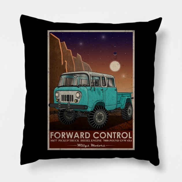 Jeep Forward Control FC-M677 Moonlight Pillow by Guyvit