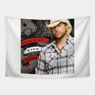 Vintage American Ride  Cowboy Tapestry