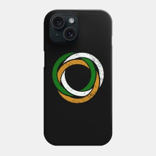 Irish Flag Celtic Trinity Rings Phone Case