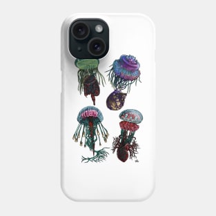 Four Weird Jellies Phone Case