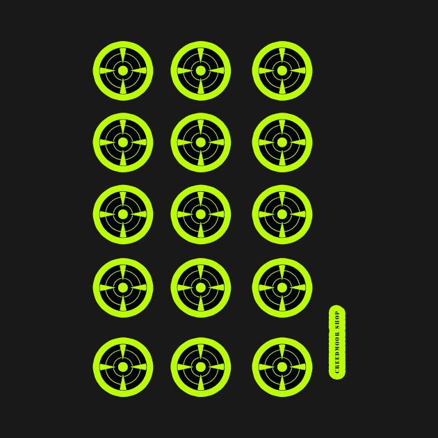 Green Reticle Target Sheet of 15 by wyldefire