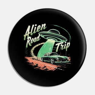 Alien Road Trip Pin