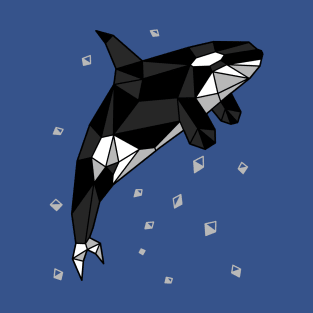 Killer whale polygon T-Shirt