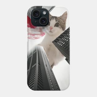 Cat buildings Phone Case