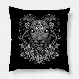 Dark Goat Pillow