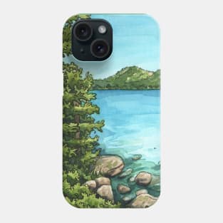 Jordan Pond in Acadia National Park Phone Case