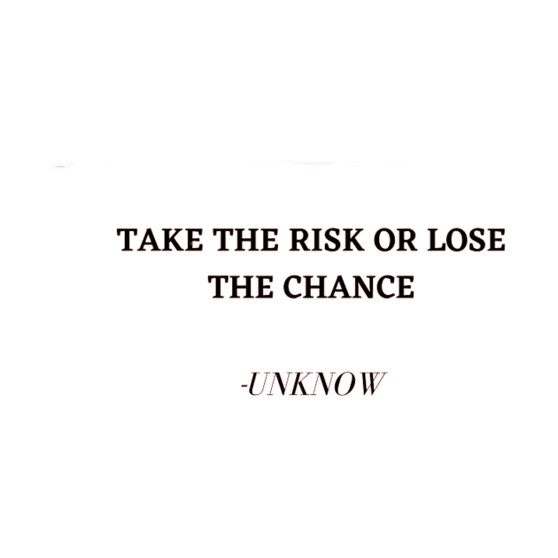  take risks or lose your chance by euror-design