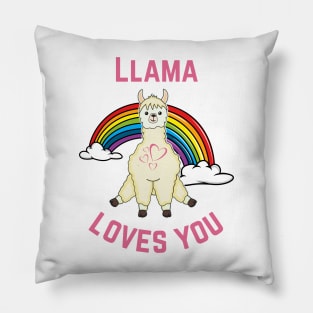 Llama Love Sweetheart Pillow