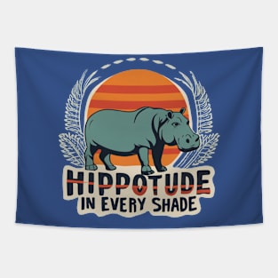 Hippotude in every shade Tapestry