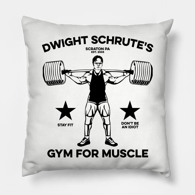 Dwight Schrute's Gym Pillow by Yusa The Faith