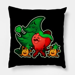 Funny Food Pun Pine + Apple = Pineapple Pillow