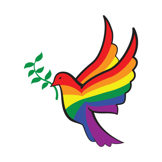 Rainbow Dove by RudDesigns