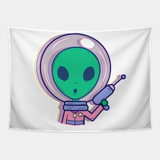 Alien On The Mission Of Peace - This Is My Human Costume Tapestry