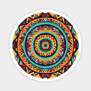 Igorot Pattern Ethnic Circle Design Magnet