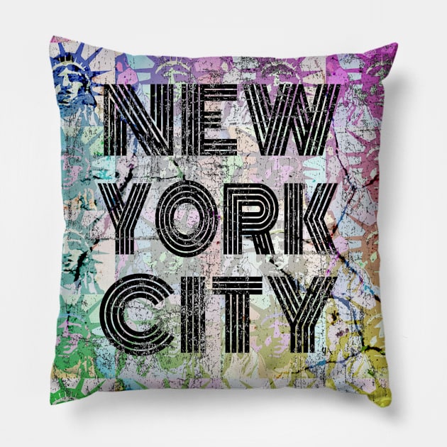 Addicted To New York City Pillow by  EnergyProjections