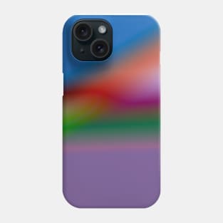 blue pink green abstract texture Phone Case