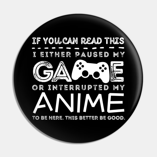 Anime And Gaming Lover Pin by Teewyld