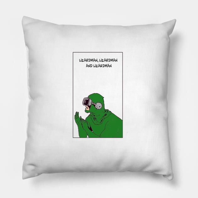 Lizardman Pillow by Vainilla Thunder