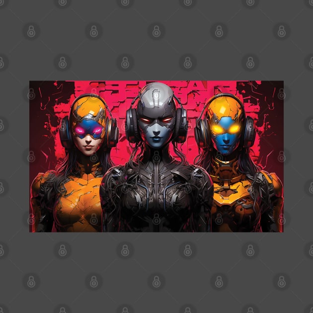 Cybernetic Trio by Gold Turtle Lina