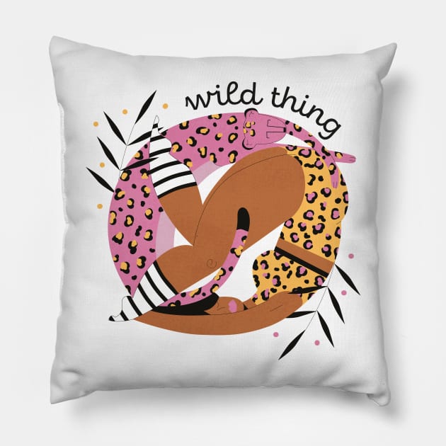 Wild thing Pillow by damppstudio