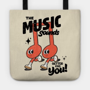 Gift for Music Lovers - Music Gift for Her - Valentines Day - Gift for Musician Tote