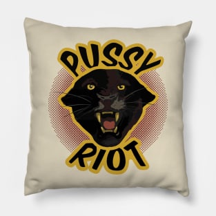 pussy riot panther Pillow