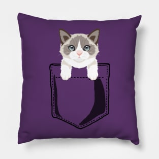 Pocket Ragdoll Kitty Pillow