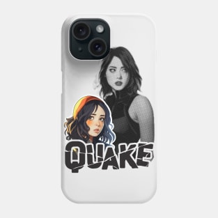 Skye to Quake evolution - black Phone Case