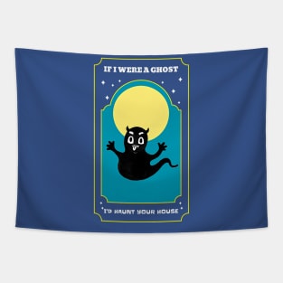 If I were a Ghost I'd haunt your house (Halloween tongue out) Tapestry