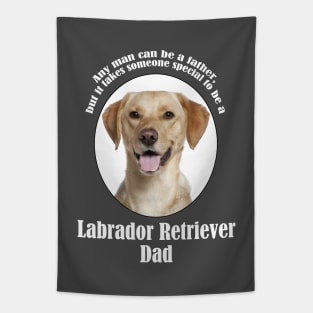 Yellow Lab Dad Tapestry