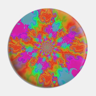 Rainbow Hippie Colorful Tie Dye Pin