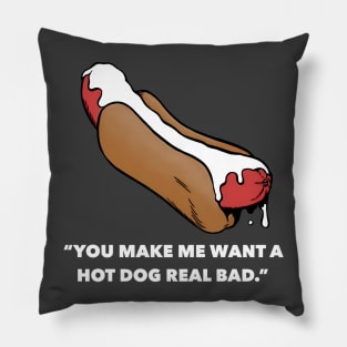 Hot Dog Lover (White Condiment) Pillow