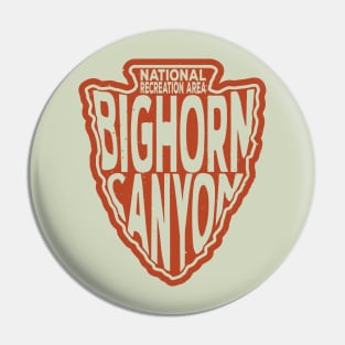 Bighorn Canyon National Recreation Area name arrowhead Pin