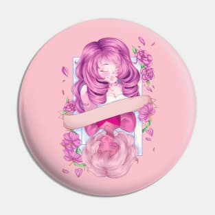 Rose and Pink back Pin