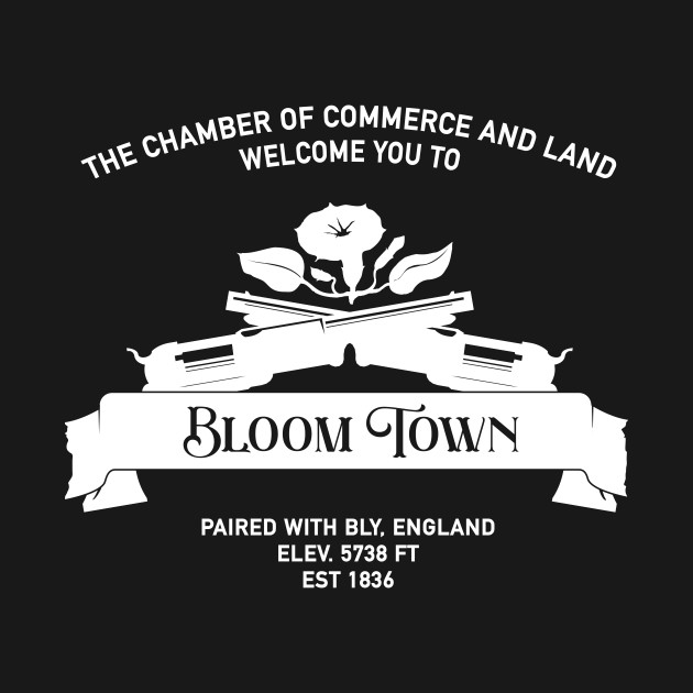 Welcome to Bloom Town Cast Front and back white by Profoundlyexceeded 