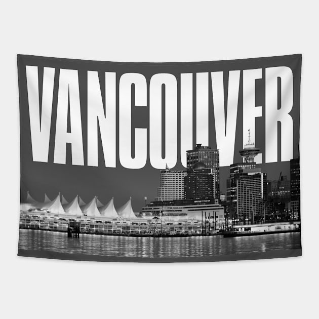 Vancouver Cityscape Tapestry by PLAYDIGITAL2020