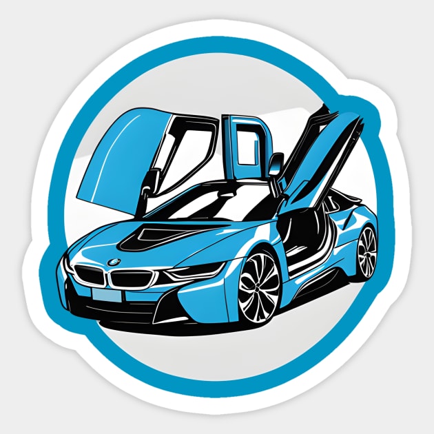 BMW like eagle - Bmw I8 - Sticker