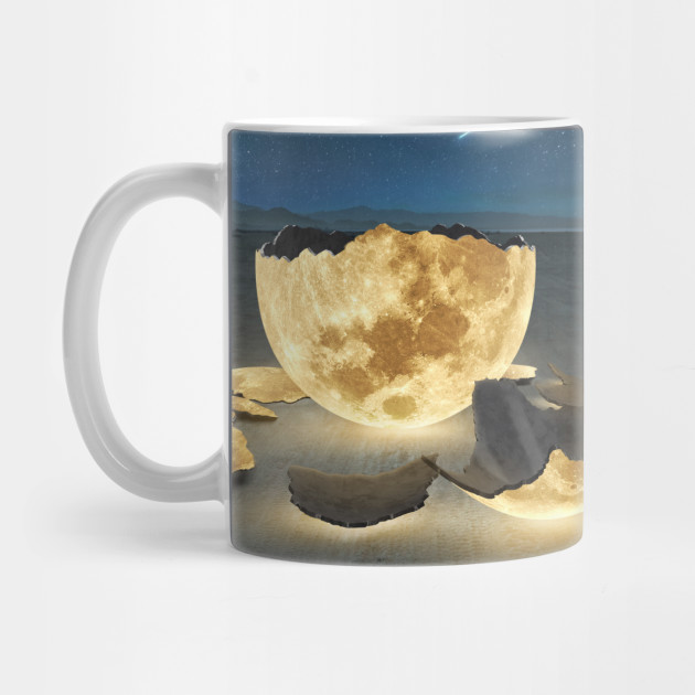 Cracked moon - Moon - Mug