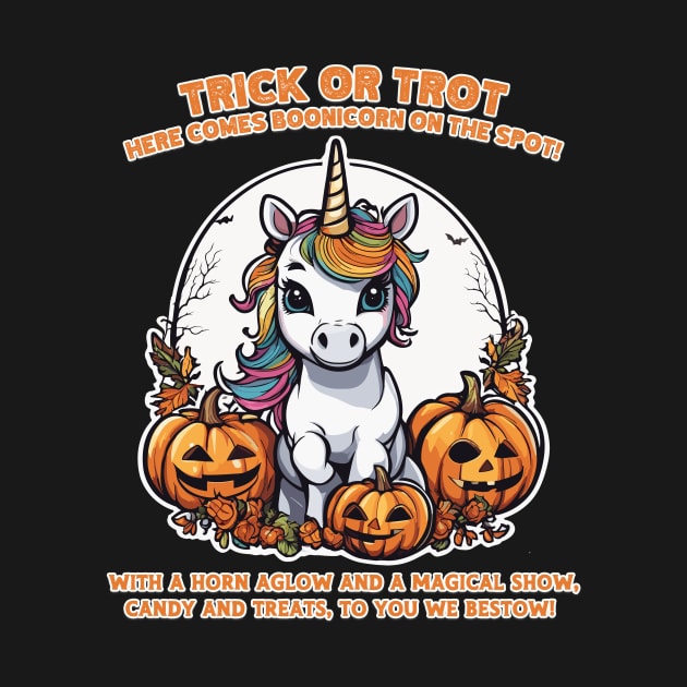Boonicorn. trick or treat by Kingrocker Clothing