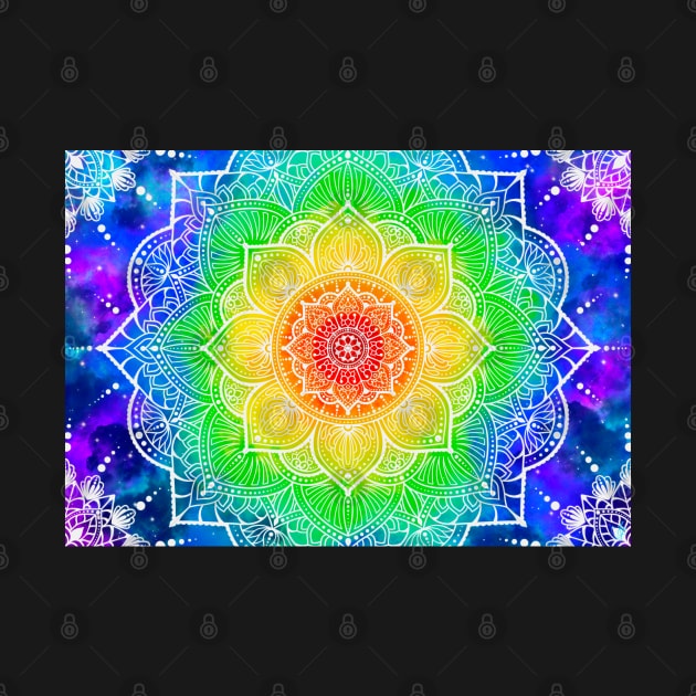 Rainbow Mandala by MayGreenAbgrall