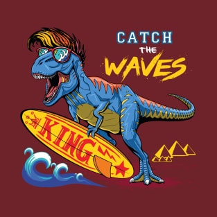 T Rex Surfing T-Shirt