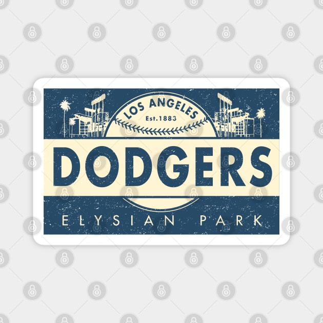 Throwback Dodgers by Buck Tee Magnet by Buck Tee