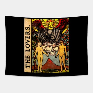 The Lovers Tarot Card Tapestry