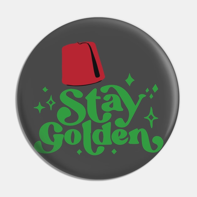 Stay golden stay moroccan Pin by ARTWEARABLE.MA