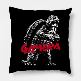 GAMERA - 58 years (front/back print 4 dark tees) Pillow