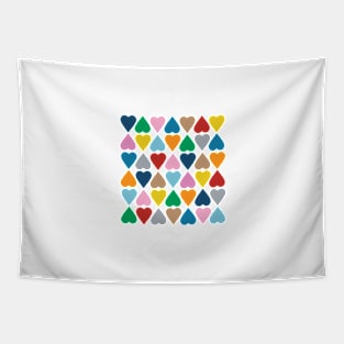 Diamond Hearts Navy Tapestry