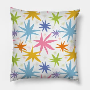 Colorful Star Shapes Pattern Pillow