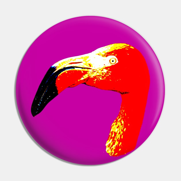 Psyco Flamingo Pin by dalyndigaital2@gmail.com